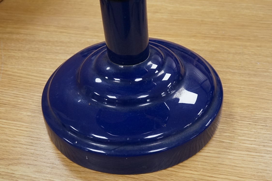 A large table top hardstone overlaid globe, 62cm high